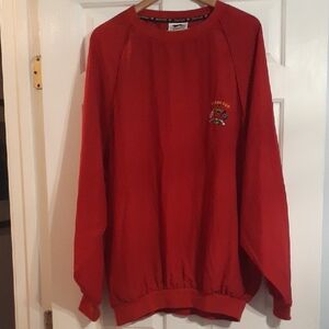Slazenger Red Crewneck Ryder Cup Wind Shirt.